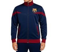 Icon Sports FC Barcelona Veste de survêtement zippée Barça, bleu, XL