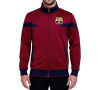 Icon Sports Barcelona Veste de survêtement à fermeture éclair intégrale, Rouge, Small