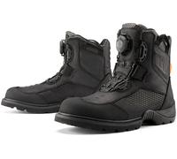 Icon Stormhawk, bottes courtes imperméables 10.5 US Gris Clair/Noir Gris Clair/Noir