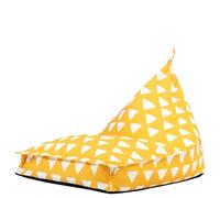 Icon Triangle Pouf Enfant, Fauteuil Pouf Poire avec Remplissage, Chaise Enfant, Fauteuil Chambre, Meuble Chambre, Meuble Salon, Jaune