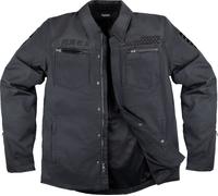 Icon Upstate Canvas National Blouson textile de moto, noir, Taille M