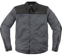 Icon Upstate Mesh, veste en textile XXL Gris/Noir Gris/Noir
