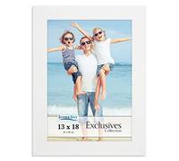 Icona Bay Cadre Photo Blanc 13 x 18 cm, Cadre Photo en Bois Composite Robuste 13x18, Design élégant, Dessus de Table ou Montage Mural, Collection Exclusives