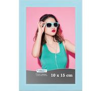 Icona Bay - Cadre photo Bleu pastel 10x15 cm - Cadre photo en bois massif coloré style scandinave pour photo - Collection Pizzazz