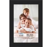 Icona Bay Cadre photo noir 10 x 15 cm, cadre composite en bois de style moderne, support mural ou de table, collection Bliss