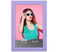 Icona Bay - Cadre photo pourpre 10x15 cm - Cadre photo en bois massif coloré style scandinave pour photo - Collection Pizzazz