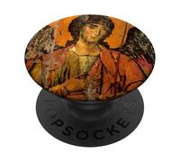 Icône Byzantine Saint Michel Archange PopSockets PopGrip Adhésif