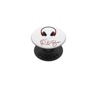 Icône Casque Rouge Musique Soul R & B Music PopSockets PopGrip Adhésif