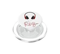Icône Casque Rouge Musique Soul R & B Music PopSockets PopGrip pour MagSafe