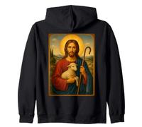 Icône catholique de Jésus Le Bon Pasteur Sweat à Capuche