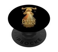 Icône catholique de Jésus - Miséricorde Divine PopSockets PopGrip Adhésif