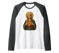 Icône catholique de la Sainte Vierge Mère Marie Manche Raglan