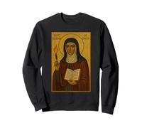Icône catholique de Sainte Hildegarde de Bingen Sweatshirt