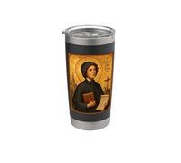 Icône catholique élégante d’Elizabeth Ann Seton Gobelet isotherme en acier inoxydable double paroi