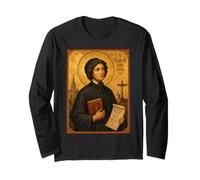 Icône catholique élégante d’Elizabeth Ann Seton Manche Longue