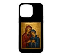 Icône catholique orthodoxe Sainte Anne et Marie la Mère Coque pour iPhone 15 Pro Max