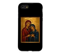 Icône catholique orthodoxe Sainte Anne et Marie la Mère Coque pour iPhone SE (2020) / 7/8