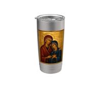 Icône catholique orthodoxe Sainte Anne et Marie la Mère Gobelet isotherme en acier inoxydable double paroi