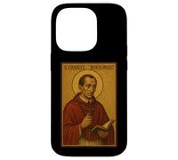 Icône catholique Romaine de Saint Charles Borromeo Coque pour iPhone 14 Pro