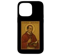 Icône catholique Romaine de Saint Charles Borromeo Coque pour iPhone 14 Pro Max