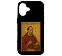 Icône catholique Romaine de Saint Charles Borromeo Coque pour iPhone 16