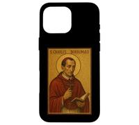 Icône catholique Romaine de Saint Charles Borromeo Coque pour iPhone 16 Pro Max