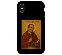 Icône catholique Romaine de Saint Charles Borromeo Coque pour iPhone X/XS