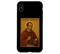 Icône catholique Romaine de Saint Charles Borromeo Coque pour iPhone XS Max