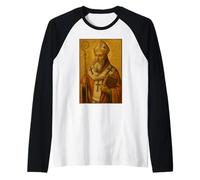 Icône catholique Romaine de Saint Cyrille d'Alexandrie Manche Raglan