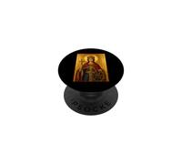 Icône catholique Sainte Catherine d'Alexandrie PopSockets PopGrip Adhésif