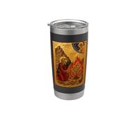 Icône catholique si Moïse et le buisson ardent Gobelet isotherme en acier inoxydable double paroi