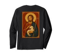 Icône chrétienne orthodoxe de Jésus-Christ Le Bon Pasteur Manche Longue