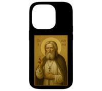Icône chrétienne orthodoxe de Saint Séraphim Coque pour iPhone 14 Pro