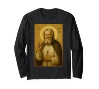 Icône chrétienne orthodoxe de Saint Séraphim Manche Longue