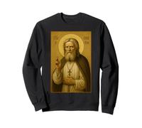 Icône chrétienne orthodoxe de Saint Séraphim Sweatshirt