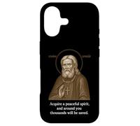 Icône chrétienne orthodoxe de Saint Séraphin de Sarov Coque pour iPhone 17