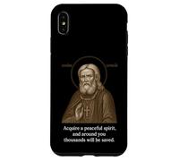 Icône chrétienne orthodoxe de Saint Séraphin de Sarov Coque pour iPhone XS Max