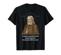 Icône chrétienne orthodoxe de Saint Séraphin de Sarov T-Shirt