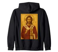 Icône chrétienne orthodoxe du Christ de l'Eucharistie Sweat à Capuche