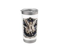 Icône d'ange baroque Saint Michel - Motif foi Gobelet isotherme en acier inoxydable double paroi