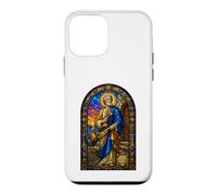 Icône d'art mosaïque de la cathédrale Gothique de Saint Peter Keys Coq Coque pour iPhone 12 Mini