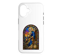 Icône d'art mosaïque de la cathédrale Gothique de Saint Peter Keys Coq Coque pour iPhone 16