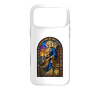 Icône d'art mosaïque de la cathédrale Gothique de Saint Peter Keys Coq Coque pour iPhone 17 Pro Max