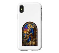 Icône d'art mosaïque de la cathédrale Gothique de Saint Peter Keys Coq Coque pour iPhone X/XS
