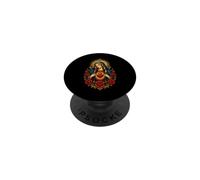 Icône de dévotion catholique avec Roses en Forme de cœur Vierge Marie PopSockets PopGrip Adhésif