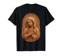 Icône de dévotion catholique en Relief de la Vierge Marie T-Shirt