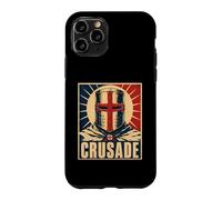 Icône de Guerrier médiéval Casque Chevalier Croisade Coque pour iPhone 11 Pro