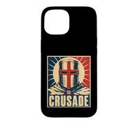 Icône de Guerrier médiéval Casque Chevalier Croisade Coque pour iPhone 15