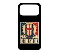 Icône de Guerrier médiéval Casque Chevalier Croisade Coque pour iPhone 17 Pro Max