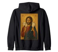 Icône de Jésus avec de l'agneau - l'icône du Bon Berger Sweat à Capuche